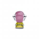 Disney Dopey sterling silver charm with purple, black, white, blue and olive green enamel