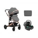 Коляска 3в1 KikkaBoo Amaia Dark Grey