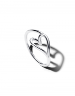 Heart sterling silver ring