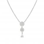 LUCENTISSIMA necklace in 925 sterling silver and cz (009_Silver Round)