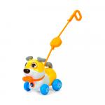 Музыкальная игрушка-каталка собака Huanger на поводке