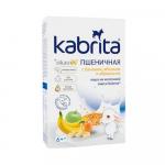 Пшеничная каша Kabrita на молочной смеси с бананом, яблоком и абрикосом 6м+