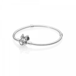 Disney Minnie silver bracelet with clear cubic zirconia