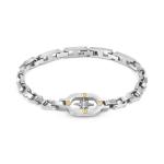 MANVISION steel bracelet (GOLD HEX SCREWS) (Wind Rose)