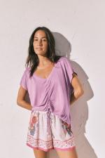 MMC SCRUNCH TOP PINK