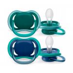 Набор пустышек Philips AVENT Ultra air ортодонтические SCF085/31 6м+ 2 шт