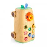 Игрушка-стучалка Happy Baby HUNGRY BIRD beige 331897