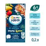 Кашка молочная ФрутоНяня клубника банан 6м+ 200 мл