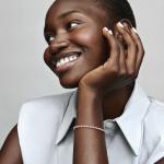 Браслет с покрытием из 14-каратного розового золота с прозрачным кубическим цирконием