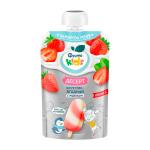 Пюре ФрутоНяня Фруктово-ягодный яблоко, клубника, молоко 12м+ 90 г