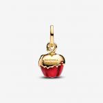 Подвеска Disney Villains Evil Queen Apple с позолотой 14 карат, красное муранское стекло