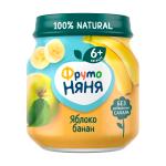 Пюре ФрутоНяня из яблок бананов 6м+ 100 гр