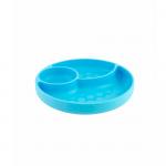 Тарелка секционная Chicco голубая 12м+
