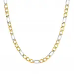 B-YOND steel necklace (LARGE CURB) (Stainless steel and Yellow Gol)