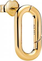 14k gold-plated openable link stud earring