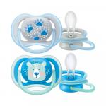 Пустышки Philips Avent Ultra Air медвежьи лапки ортодонтические SCF085/03 6-18 мес 2 шт