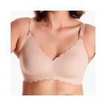 Бюстгальтер для кормления Momcozy Floral Nursing Bra бесшовный поддерживающий Skin размер M