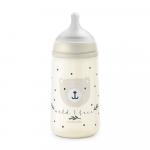 Бутылочка пластиковая Suavinex Wild бежевая 270мл