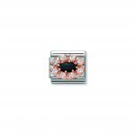 Composable Classic STONES stainless steel  zirconia and 9k rose gold (R) (02_BLACK AGATE)