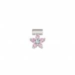 SEIMIA ed, FLORA in 925 sterling silver and cz (FLOWERS) (006_PINK)