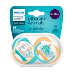 Пустышка Avent Philips ultra air  6-18м animal мальчик 2шт