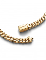 Cuban chain 14k gold-plated bracelet