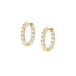CHIC & CHARM JOYFUL ed. earrings in 925 sterling silver and cz (Yellow Gold)