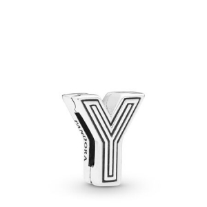 Pandora Reflexions letter Y silver clip charm
