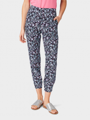 printed pyjama, navy paisley design, 32