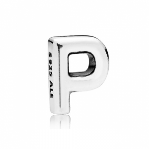 Letter P silver petite element