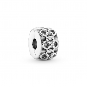 Flower sterling silver clip