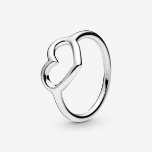 Heart sterling silver ring