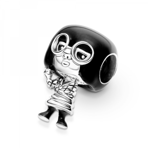 Disney Pixar Edna sterling silver charm with black enamel