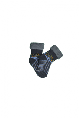 теплые детские носки без силикона для мальчиков, 0-6 мес
