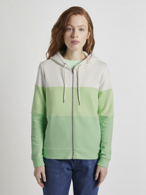 color block s, green creme colorblock, L