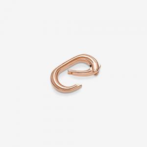 14k Rose gold-plated three-ring connector