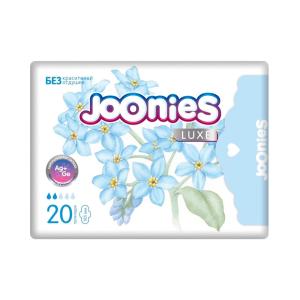 Joonies Luxe Ультратонкие ежедневные прокладки с крылышками 20 шт