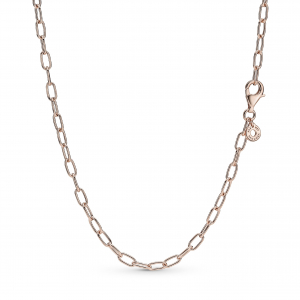 14k Rose gold-plated link necklace