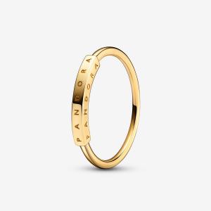Pandora logo 14k gold ring