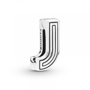 Pandora Reflexions letter J silver clip charm