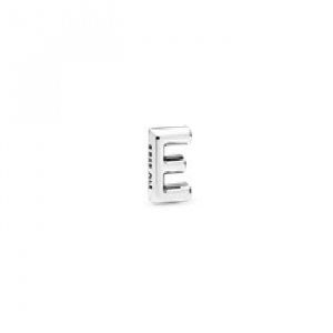 Letter E silver petite element