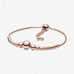 Beaded Pandora Rose slider bracelet