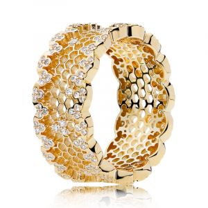 PANDORA Shine ring with clear cubic zirconia