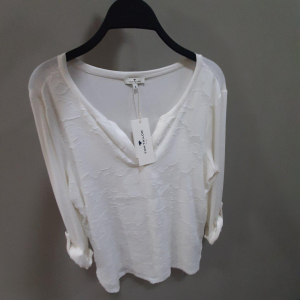 T-shirt blouse style, Whisper White, M