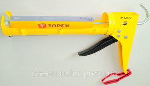Пистолет для силиконов TOPEX (жёлтый)