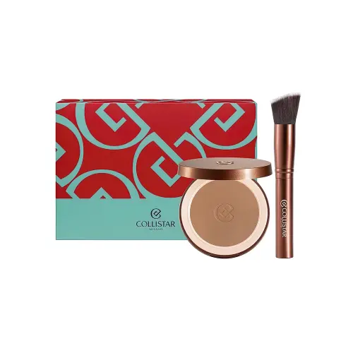 COLLISTAR SPRING SET 2025 MUP - SILK-EFFECT BRONZING POWDER 4.4 Hawaii Matte + DROP BRUSH  2025 COLLISTAR Весенний набор 2025 MUP: Бронзер с шелковым эффектом 4.4 Hawaii Matte + Кисть Drop 2025 10 g