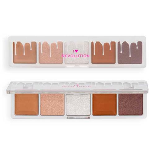 REVOLUTION I HEART ПАЛЕТКА ТЕНЕЙ ДЛЯ ВЕК MINI CHOCOLATE SHADOW PALETTE White Vanilla Cream