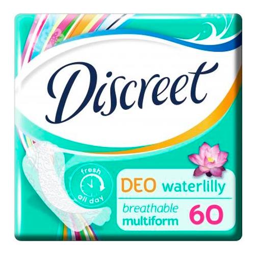 DISCREET Liners Deo Water Lily Trio  прокладки 60 шт