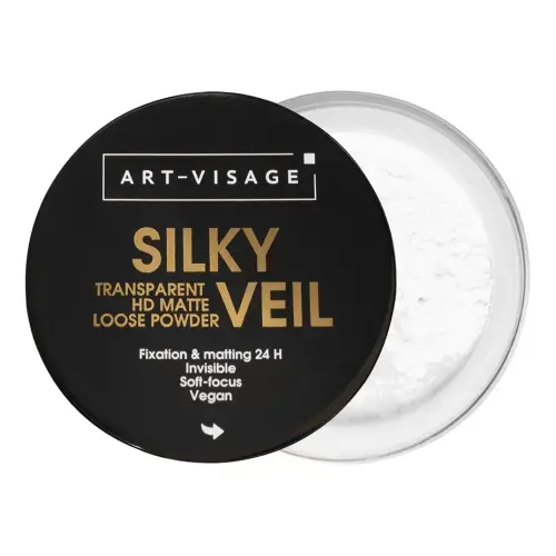 AV Пудра рассыпчатая SILKY VEIL 301 финишная прозрачная