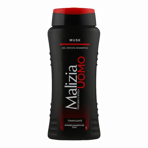 MALIZIA  Гель-шампунь для душа  UOMO SHOWER SHAMPOO GEL MUSK 250 ML